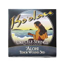 Ko'olau UKULELE STRINGS'ALOHIシリーズ　テナーウクレレ用セット弦（3弦ワウンド）　'ALOHI TENOR WOUND 3RDJAN:4991966130350商品コード:713035ハワイ・オアフ島のウクレレブランド【Ko'olau(コオラウ)】のウクレレ用セット弦です。■'ALOHI(アロヒ)シリーズハワイ語で「輝き」を意味する'ALOHI。光がキラキラ輝くかのような明るく心地よい音色が響きます。高密度の単繊維弦は、ナイロンに似たスムースな感触と明るいトーンが特徴です。■仕様　テナーウクレレ用1弦：A PLAIN2弦：E PLAIN3弦：C WOUND4弦：G PLAIN