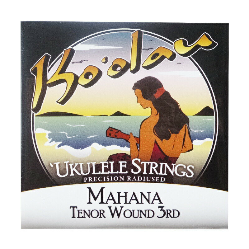 Ko'olau UKULELE STRINGSMAHANAシリーズ　テナーウクレレ用セット弦（3弦ワウンド）　MAHANA TENOR WOUND 3RDJAN:4991966130268商品コード:713026ハワイ・オアフ島のウクレレブランド【Ko'olau(コオラウ)】のウクレレ用セット弦です。■MAHANA(マハナ)シリーズハワイ語で「温かさ」を意味するMAHANA。その名の通り、温かみのあるばらつきのないトーンとサウンドが特徴の弦です。高品質のクリアナイロン弦は、コンピューター制御のレーザーカットマシンで直径やテンションが均一になるよう品質管理されています。完璧な音色と抑揚が楽しめるナイロン弦と言えるでしょう。■仕様　テナーウクレレ用1弦：A PLAIN2弦：E PLAIN3弦：C WOUND4弦：G PLAIN