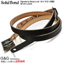 【29日までポイント10倍】Solid Bond ソリッド ボンド GUITAR STRAP SP-KY-LOCK BLACK 横山健 デザイン ギターストラップ 楽器