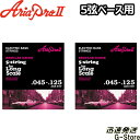 【27日までポイント8倍】AriaProII 5弦ベース弦 AGS-650×2セット Long Scale Bass 45-125