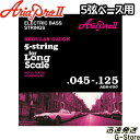 【27日までポイント8倍】AriaProII 5弦ベース弦 AGS-650×1セット Long Scale Bass 45-125