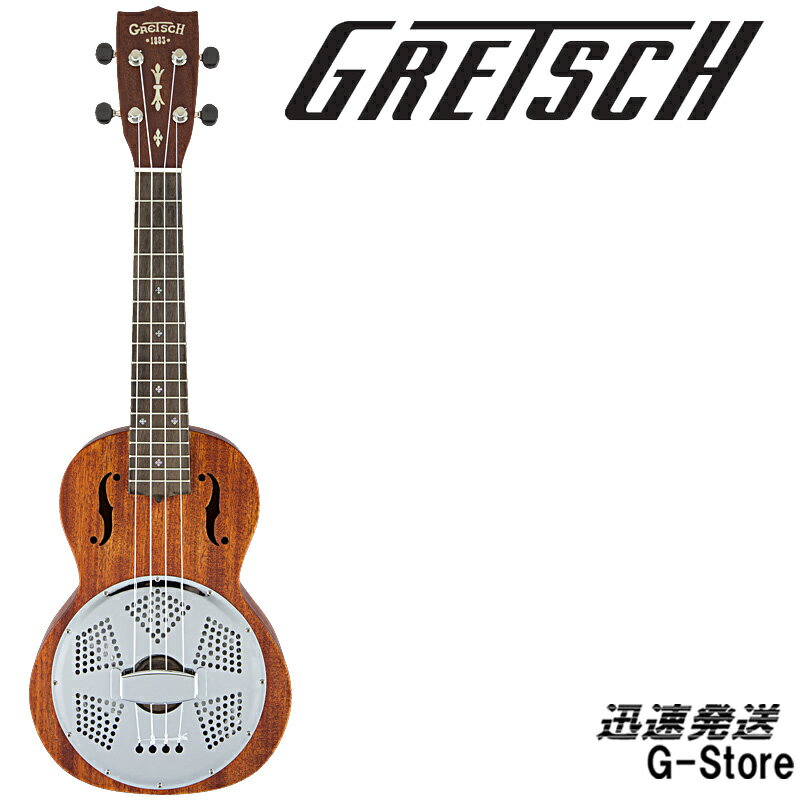 GRETSCH コンサートサイズ リゾネイター ウクレレ G9112 ロゴ入りケース付 グレッチ