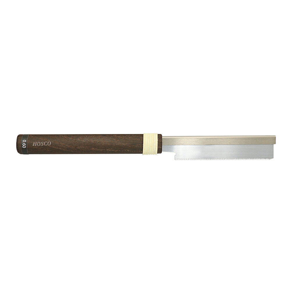 フレットソー 炭素鋼材 刃厚0.60mm、刃渡り 120mm フレット溝加工用のノコギリです。ローズウッド、エボニー、メイプルなど一般的な指板材への使用に適しています。