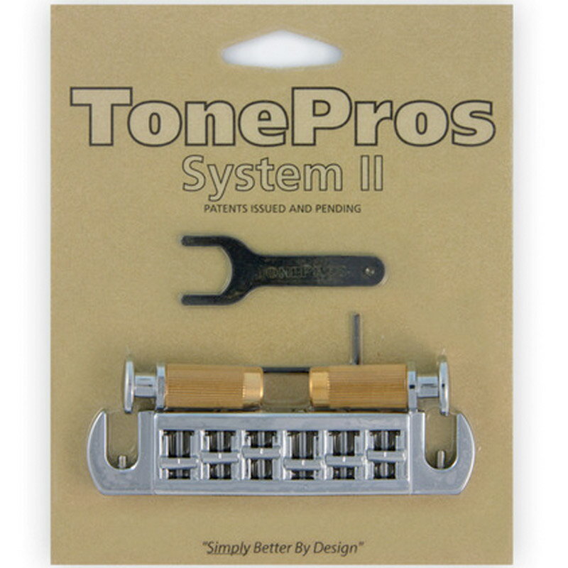 【15日までポイント10倍】TonePros ラップアラウンドブリッジ AVT2M-C クローム Wraparound Set w/MSPRS Locking Studs