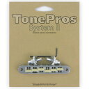 TonePros ブリッジ TP6G-C クローム Standard Tuneomatic (small posts, notched G Formula saddles)