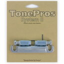 TonePros テールピース T1ZA-C クローム Metric Aluminum Tailpiece 日本製、アジア製向き