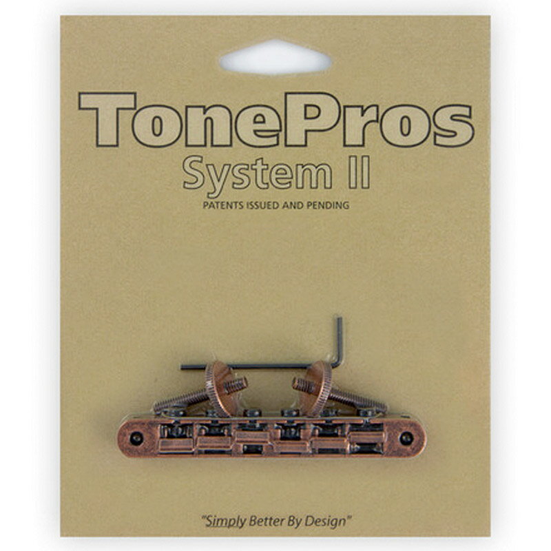 【15日までポイントUP】TonePros ブリッジ AVR2-AB アンティーク・ブロンズ Replacement ABR-1 Tuneomatic