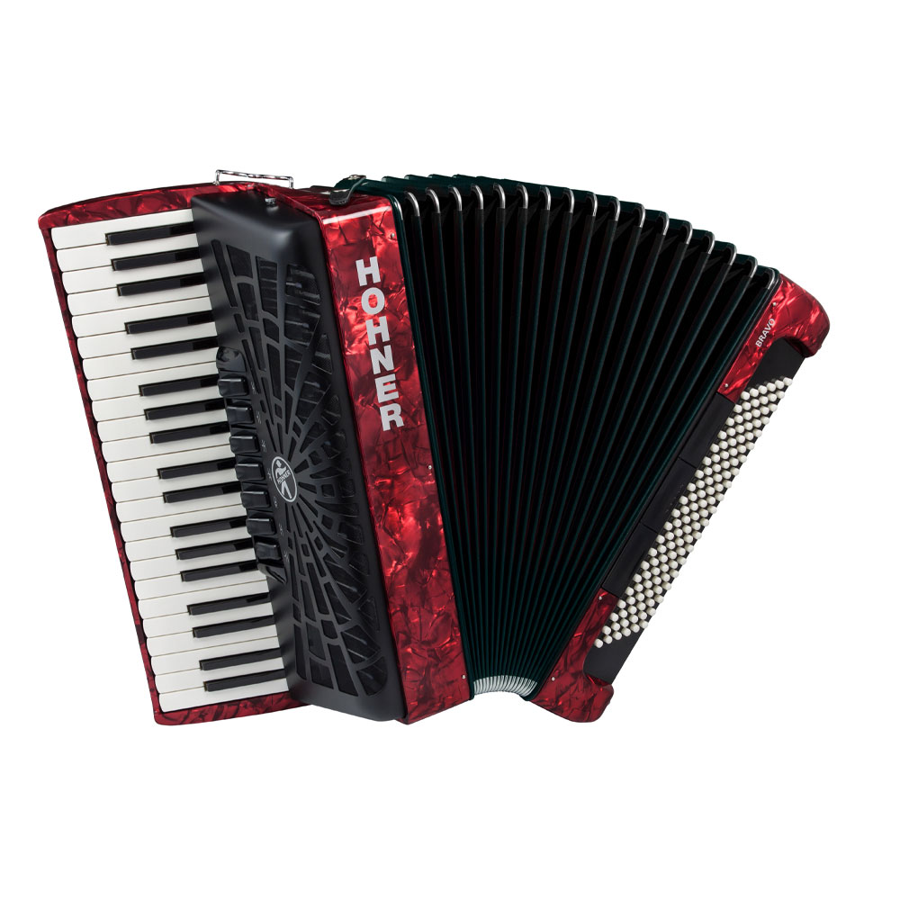 HOHNER クロマチック アコーディオン Bravo III 120 RED