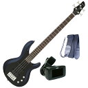 【27日までポイント8倍】AriaProII ベースギター IGB-STD MBK+チューナー+ギターストラップ