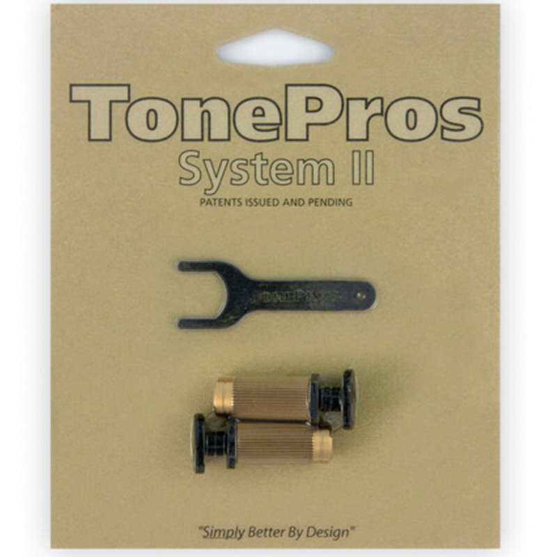 TonePros ロッキング・スタッド SPRS2-B ブラック Standard Locking Studs for PRS