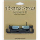 【24日20時からポイント7倍！】TonePros テールピース T1ZA-B ブラック Metric Aluminum Tailpiece 日本製、アジア製向き