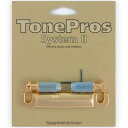 TonePros テールピース T1ZA-G ゴールド Metric Aluminum Tailpiece 日本製、アジア製向き