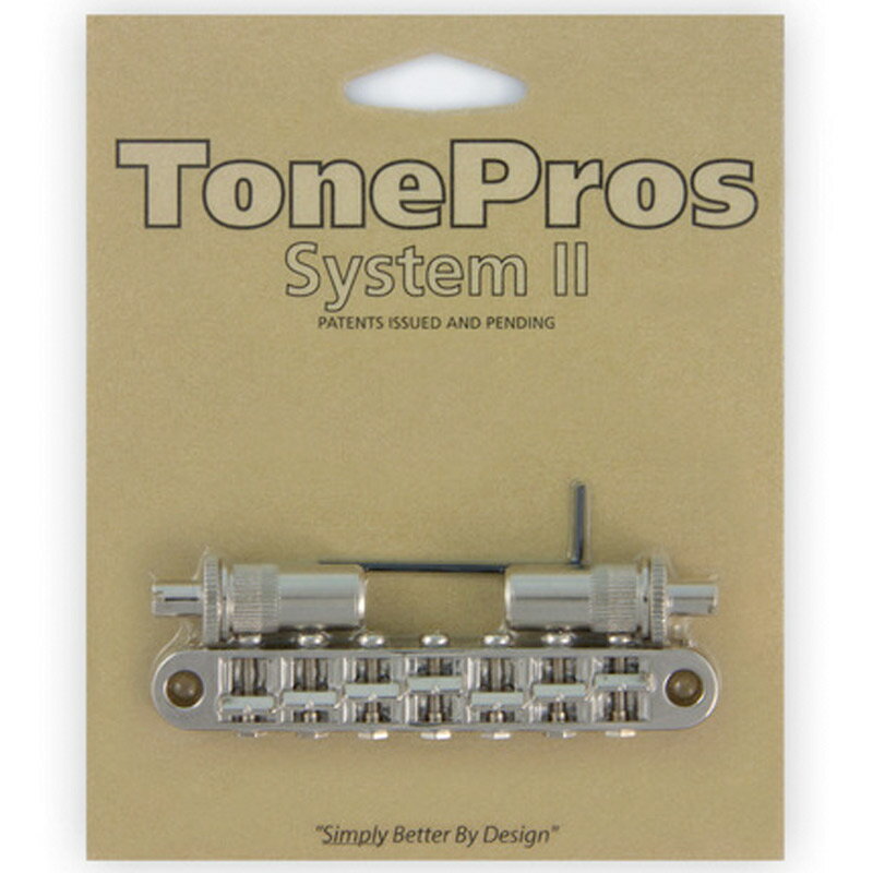 TonePros 7弦ギター用ブリッジ TP7-N ニッケル ラージポスト 7 String Metric Tuneomatic large posts