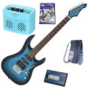 【スーパーSALE限定ポイントUP】セイコーチューナー&アンプ&教則セット!AriaProII エレキギター MAC-STD MRS+SAT10L+ギターストラ...