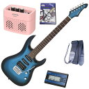 【スーパーSALE限定ポイントUP】セイコーチューナー&アンプ&教則セット!AriaProII エレキギター MAC-STD MBS+SAT10L+ギターストラ...
