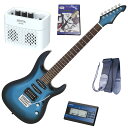 【スーパーSALE限定ポイントUP】セイコーチューナー&アンプ&教則セット!AriaProII エレキギター MAC-STD MBS+SAT10L+ギターストラ...