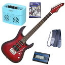 【スーパーSALE限定ポイントUP】セイコーチューナー&アンプ&教則セット!AriaProII エレキギター MAC-STD MBS+SAT10L+ギターストラ...