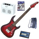 【スーパーSALE限定ポイントUP】セイコーチューナー&アンプ&教則セット!AriaProII エレキギター MAC-STD MRS+SAT10L+ギターストラ...