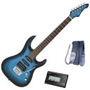 【週末限定ポイントUP】セイコーチューナーセット!AriaProII エレキギター MAC-STD MBS+SAT10B+ギターストラップ