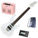 【27日までポイント8倍】セイコーチューナー&アンプセット!AriaProII エレキギター MAC-STD PWH+SAT10B+ギターストラップ+AG-05...