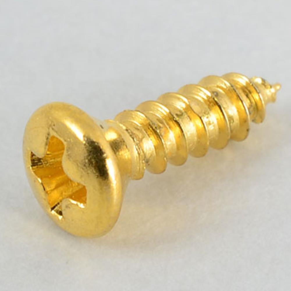 【1/5までポイントUP】Montreux ピックガード用ネジ Pickguard screws Gibson style inch Gold (10) 9584
