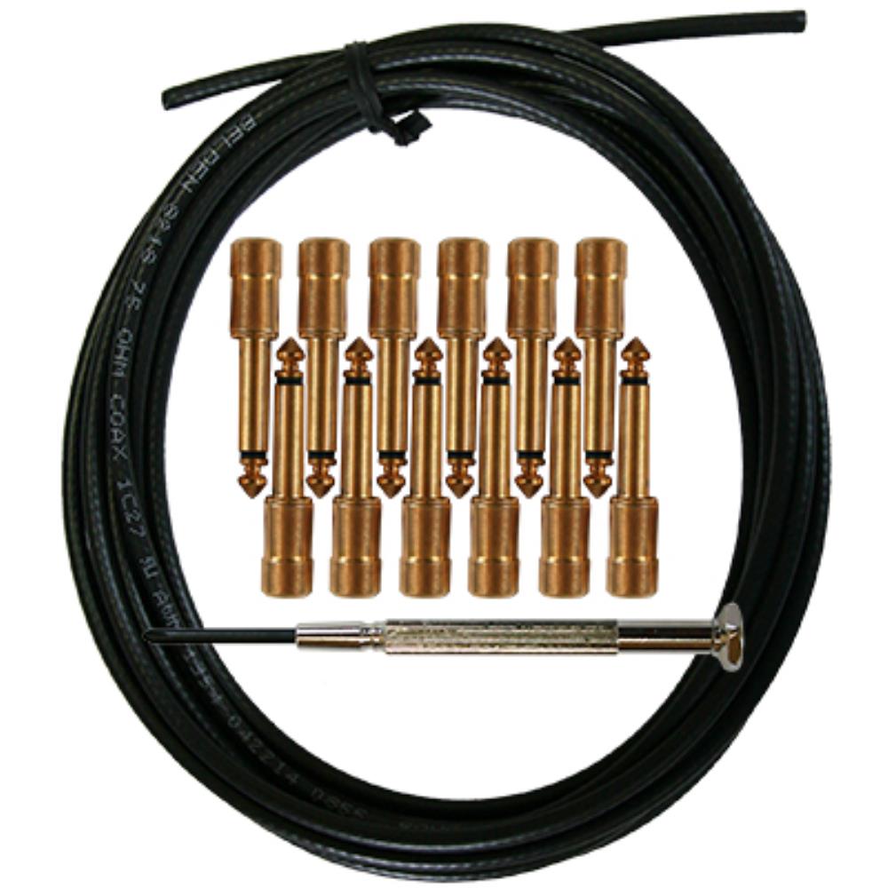 “ 伝統と信頼のBelden professional cablesとMontreux original Solder-Free plugとの出会い " 1902年にシカゴで設立され、エレキギターの誕生とともに数多くのプレーヤー達に愛され続けて来たBelden社のケーブル。従来の製品と全く違う発想のもと、国内でハンドメイドされたオリジナル・ソルダーフリー・プラグとのキットが遂に登場です。 Belden #8218 3メートルに、ニッケル・メッキを施したLプラグ10本のセットです。
