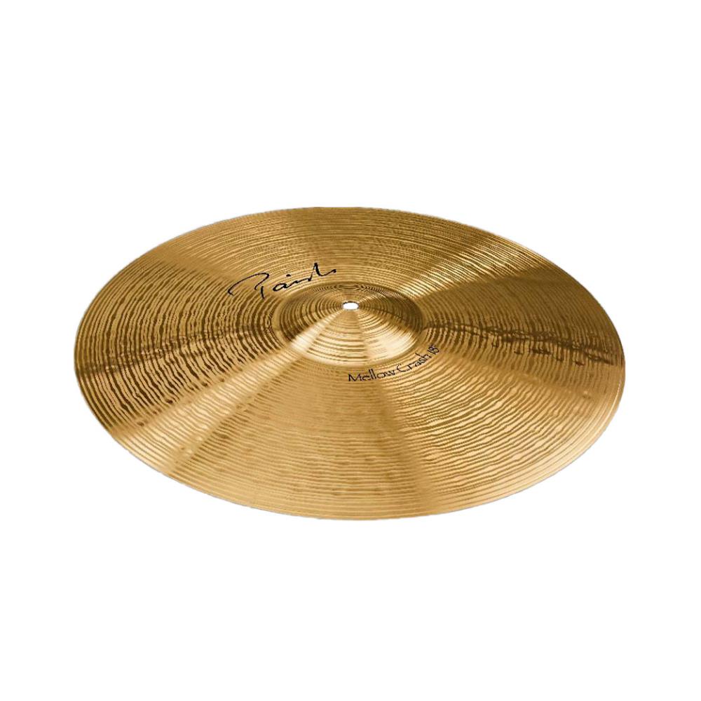 Paiste Signatureシリーズの「Mellow Crash（メロウ・クラッシュ）」は、ウォームでメロウなサウンドが特徴。 はぎれのよいアタックと速いフェードでレスポンスが非常によく、小音量での演奏にも適しています。 サイズ：18インチ