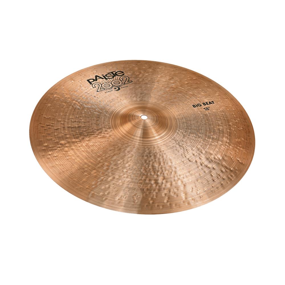 Paiste 2002 Big Beat Multifunction（マルチファンクション）は、ミディアム・ローからラウドまで、クラッシュとしてもライドとしても使えるようにデザインされた、多機能なシンバルです。 明確なピング音と素早くフェードするあたたかく甘美なクラッシュ音が特徴。 サイズ：18インチ