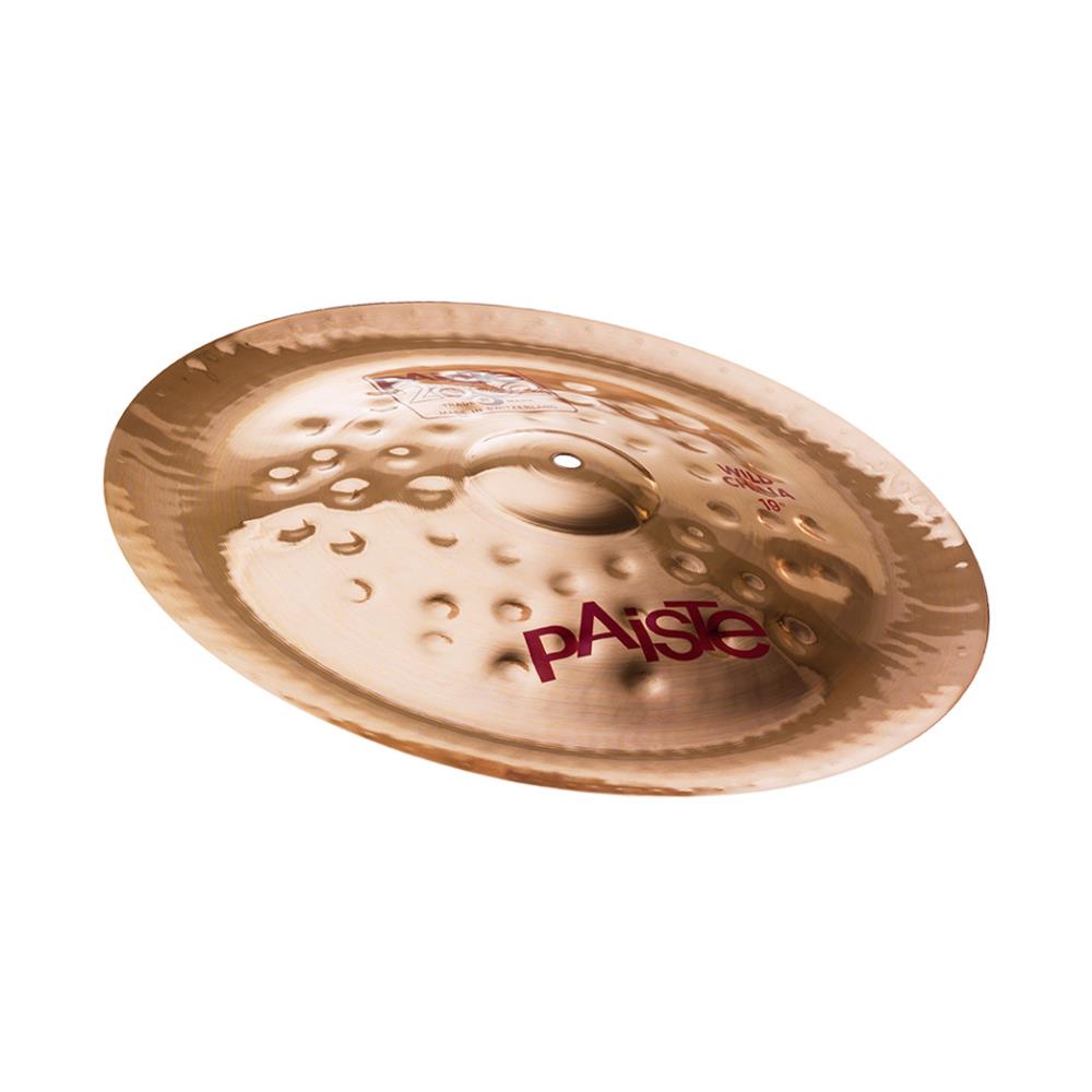 Paiste 2002 Wild China（ワイルド・チャイナ）は、ワイルドでダークなサウンドと、アグレッシブで広範囲に砕け散るようなアタック音が特徴のチャイナシンバルです。 頑丈で、あらゆるタイプの激しい音楽スタイルに適しています。 サイズ：19インチ