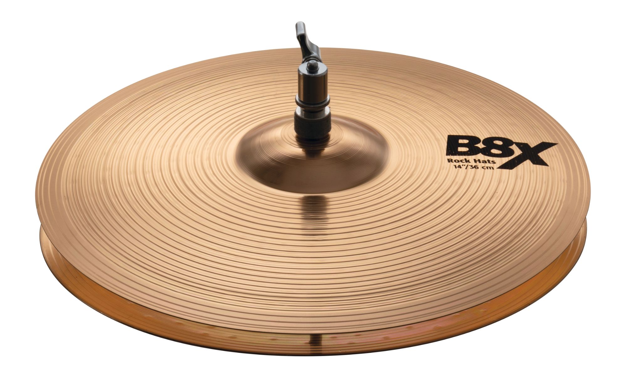 B8X ROCK HATS ハイハット Series B8X ROCK HATS ピッチが高く他の楽器に埋もれないハイハット。 リーズナブルながら耐久性抜群。 BRIGHT B8 BRONZE UNI ROLLED／92%Copper + 8%Tin シートブロンズシンバルに、レイジングと独特のマシンハンマリングを施したシリーズ。 ハイピッチで明るくクリアーなサウンドが特徴。