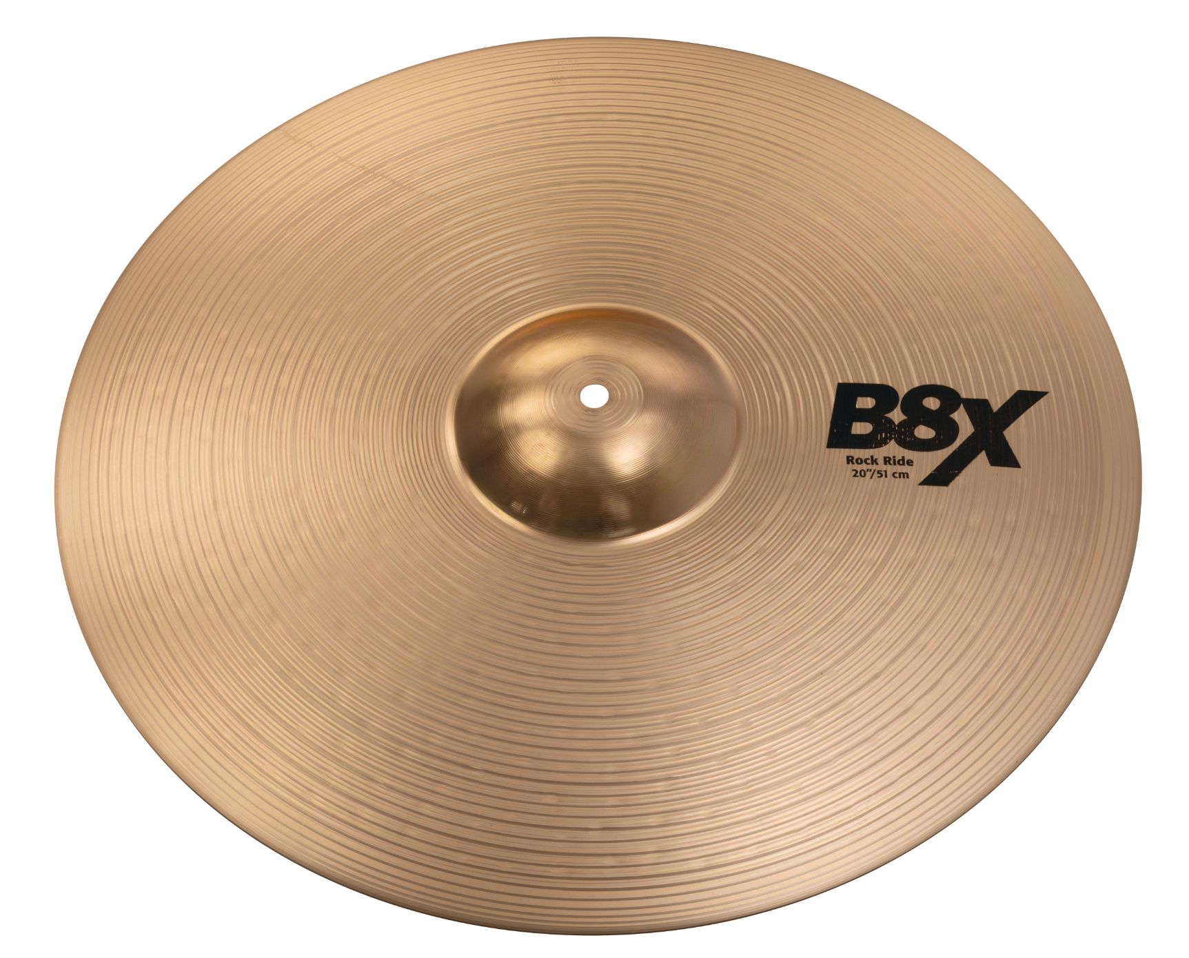 B8X ROCK RIDE ライド Series B8X ROCK RIDE ハードヒッターにもしっかりと応える、パワフルかつソリッドなハイピッチ・サウンド。 ☆ナチュラルのみ BRIGHT B8 BRONZE UNI ROLLED／92%Copper + 8%Tin シートブロンズシンバルに、レイジングと独特のマシンハンマリングを施したシリーズ。 ハイピッチで明るくクリアーなサウンドが特徴。