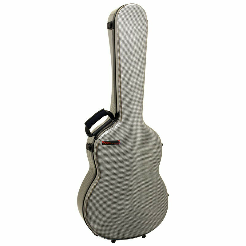 bam 8002XLSC Silver Carbon look HIGHTECH Classical Guitar Case