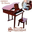 シェーンハット 37鍵盤 ミニグランドピアノ（椅子付） 天板開閉タイプ マホガニー 37-Key Mahogany Concert Grand Piano and Bench 379M Schoenhut