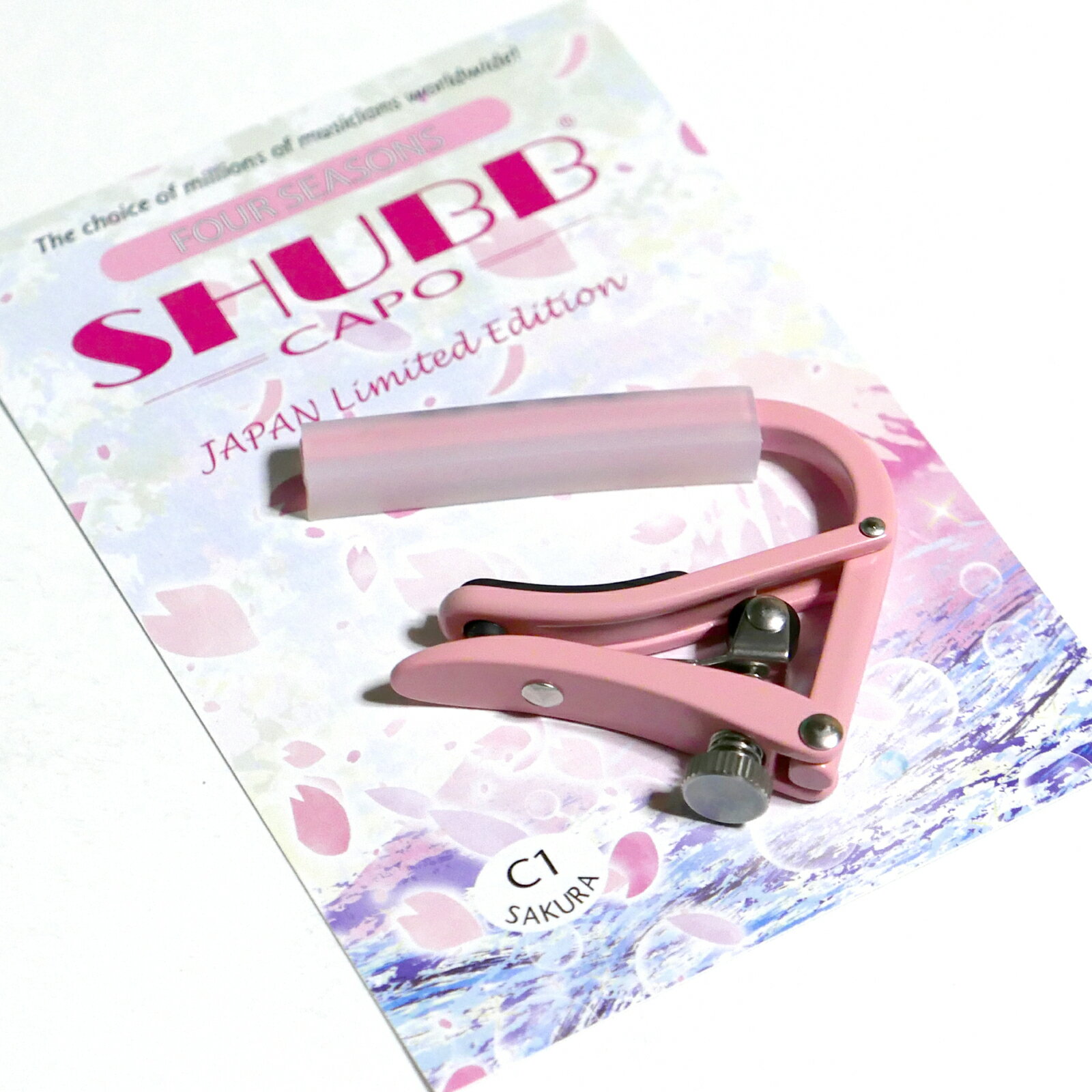 【日本限定カラー】四季シリーズ SHUBB カポタスト アコースティックギター用 C1 SAKURA