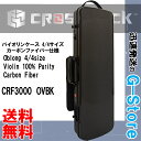 CROSSROCK バイオリンケース CRF3000OVBK Black Wave 4/4 スクエアタイプ 譜面ケース付【smtb-KD】