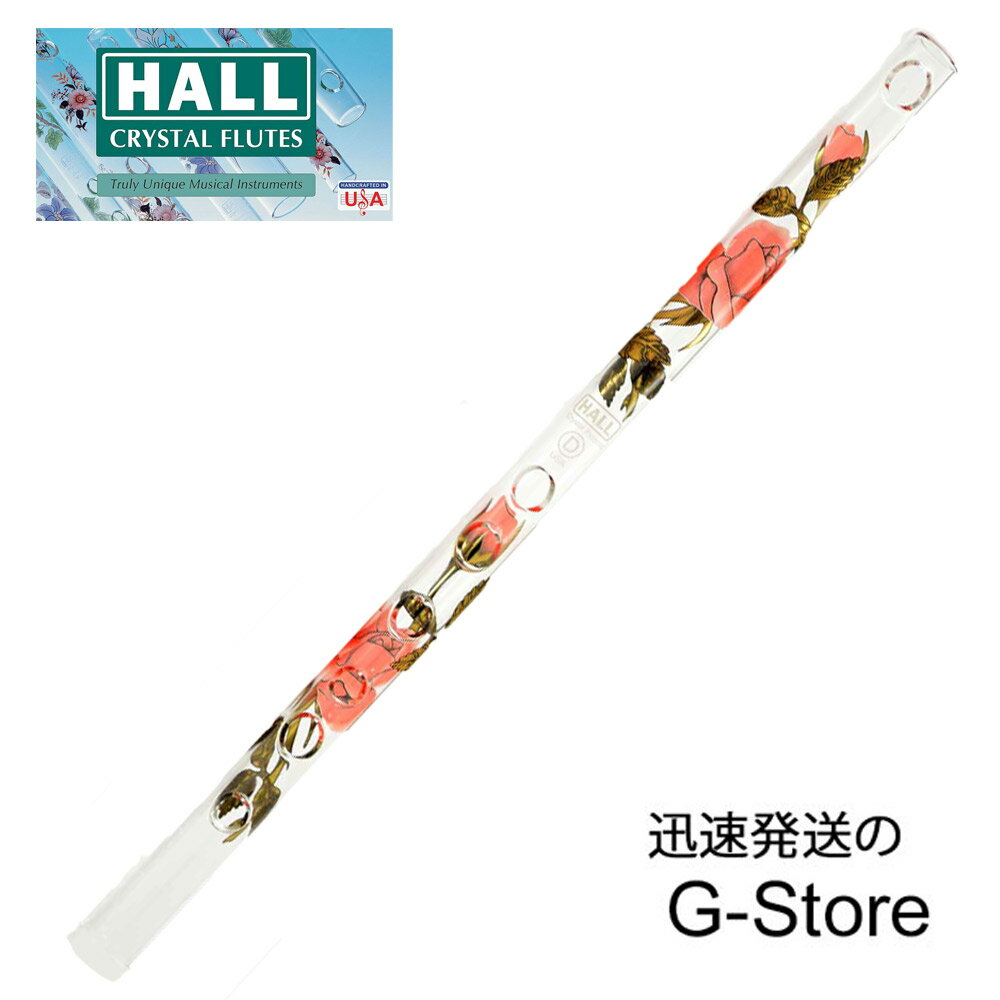 �ۡ��륯�ꥹ����ԥå��� D�� HALL CRYSTAL Piccolo D Piccolo: Red Rose with Gold ��Ĺ282mm