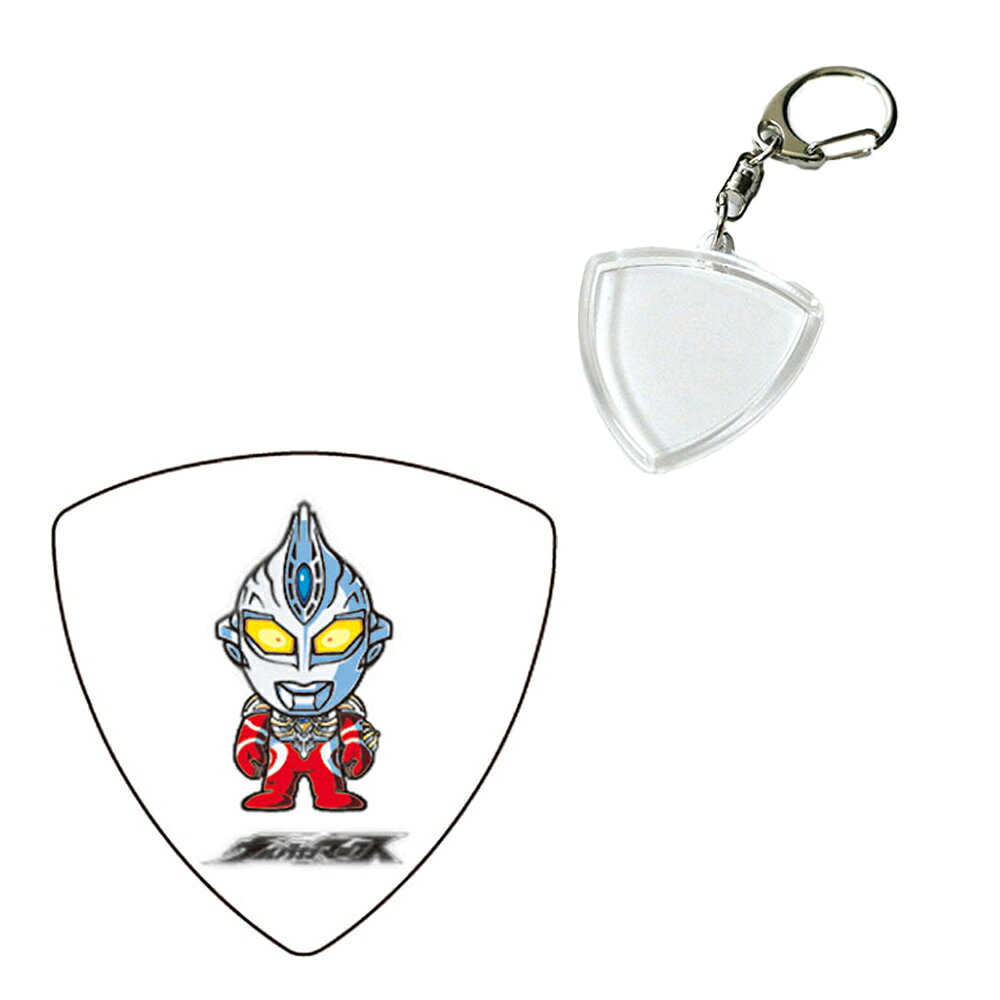 ハメパチとウルトラマンピックのセット商品です！ ハメパチを使ってピックをキーホルダーやアクセサリーの様にどこにでも持ち運び出来ます。 日本アニメーション監修のもと、作られたオフィシャルギターピック。 1986年から連載され今や国民的なアニメとなった、ちびまる子ちゃん。円谷プロ監修のもと作られたオフィシャルギターピック 1966年に放送が開始され、現代まで人々に愛されているウルトラマンシリーズ。 歴代のウルトラヒーローを33種類、ギターピックで再現しました。どの世代も心踊る一品です。さあ、どれにしますか？ ■厚み：1.0 ■素材：PVC 様々な、キャラクターデザインとシリーズを用意した、全29種類のピックが全国の楽器販売店及びWEBショップで販売開始されます。