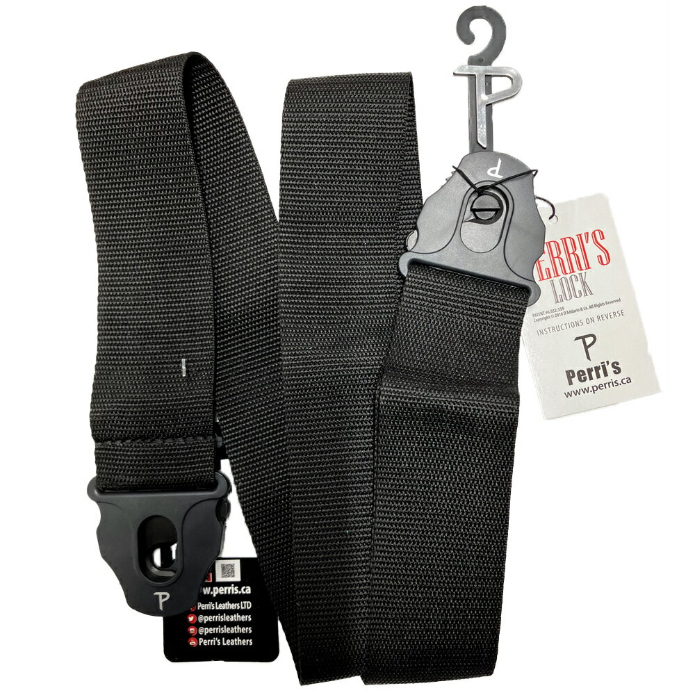 ロック機能が付いたナイロン製ストラップです。 約：5cm 長さ：80～147cm