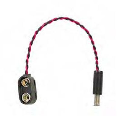 ・9V 乾電池を2.1 標準DC プラグへ変換 ・電池非対応のエフェクターに電池より供給 ・センターマイナス仕様