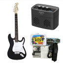 【21日から26日までポイント8倍!】【横山健 小物セット+アンプ付】Legend エレキギター LST-Z BK + Ken Yokoyama Electric Guitar Starter Set + AROMA Amp AG-05BLK
