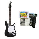 【27日までポイント8倍】【横山健 小物セット付】Legend エレキギター ストラトタイプ LST-Z BKBK + Ken Yokoyama Electric Guitar Starter Set