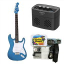 【27日までポイント8倍】【横山健 小物セット+アンプ付】Legend エレキギター LST-Z MBMB + Ken Yokoyama Electric Guitar Starter Set + AROMA Amp AG-05BLK