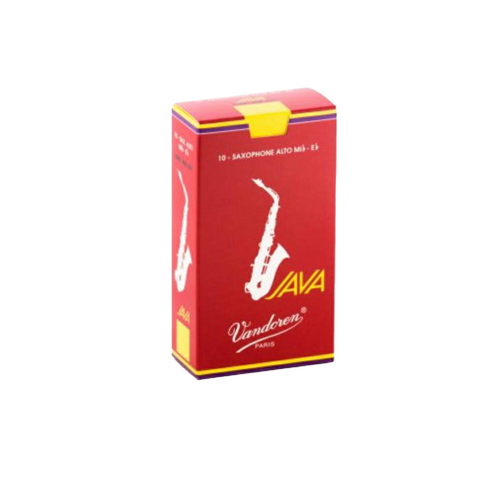 Vandoren バンドレン アルトサックスリード ジャバ ファイルド レッド カット 2 1/2 ALTO SAX JAVA FILED RED CUT