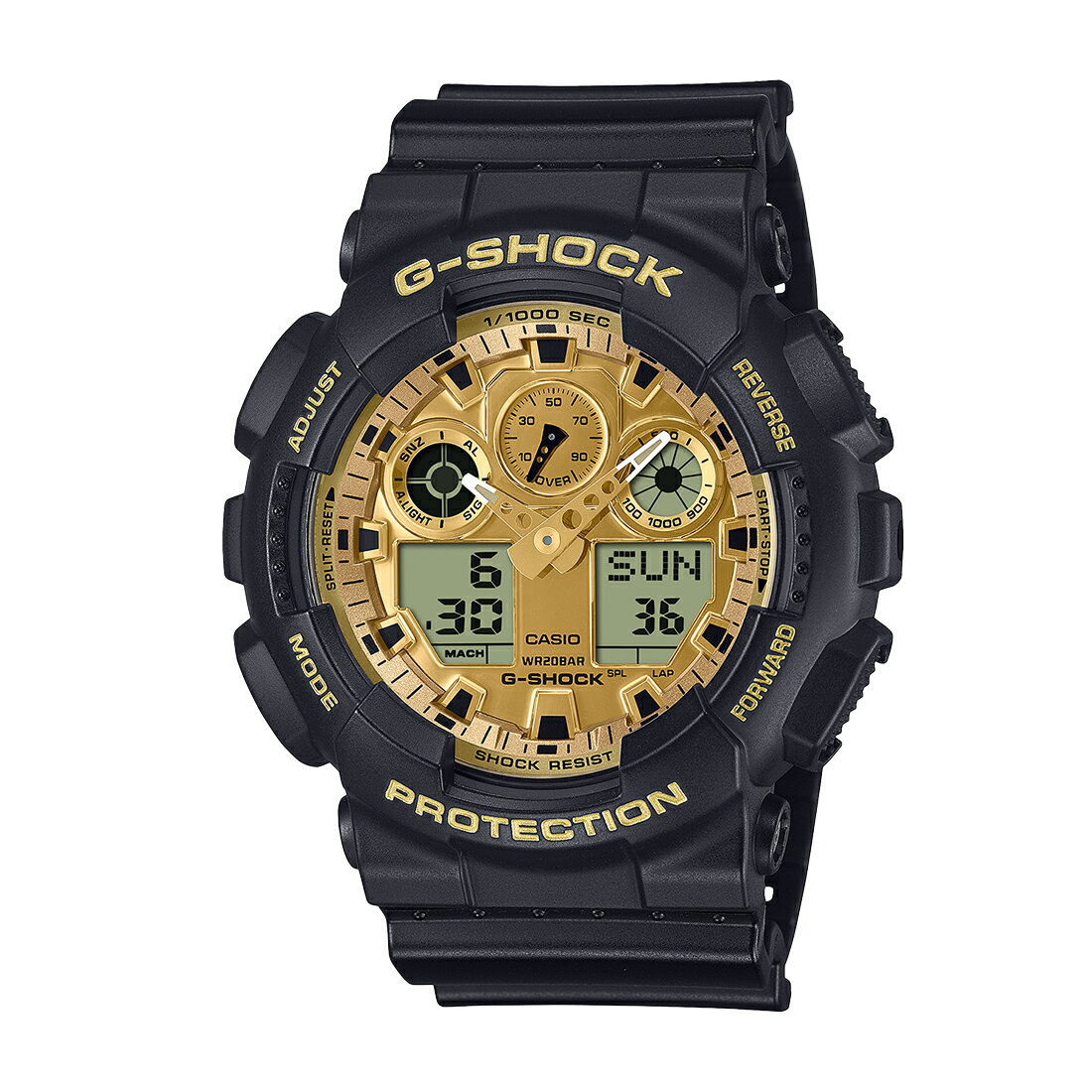 【最大100％ポイントバック 当選確率1/2 20日限定】CASIO カシオ G-SHOCK Gショック Black and Gold Series GA-100GGB-1A9JF