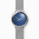 スカーゲン 腕時計（メンズ） 【4/25限定★エントリーで2人に1人が当選！100％ポイントバック】SKAGEN スカーゲン SKAGEN X FINN JUHL スカーゲンXフィン ユール 二針 シルバートーンスチールメッシュウォッチ メンズ 40mm SKW6584 腕時計