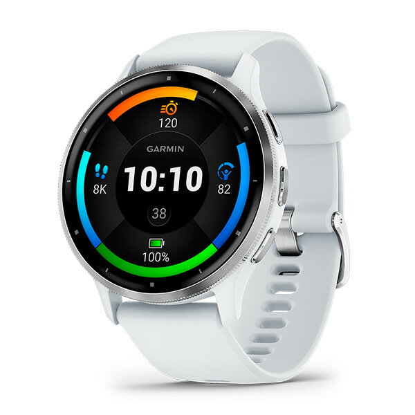 GARMIN ガーミン VENU 3 ベニュー 3 Whitestone / Silver 010-02784-40 - Image 2