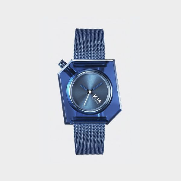 KLASSE14 クラス14 K14 IRREGULARLY SQUARE Blue with Mesh Strap 34mm イレギュラリー スクエア ブルー ウィズ メッシュストラップ WKF20BE001W