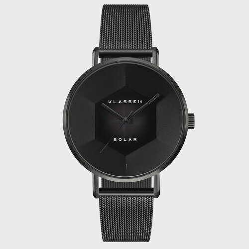 KLASSE14 腕時計 メンズ 【ノベルティプレゼント】KLASSE14 クラス14 Volare Solar Darkness with Black Mesh Strap 39mm WVS22BK002M