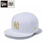 ニューエラ 9FIFTY ニューヨーク・ヤンキース ホワイト × ゴールド 13562083