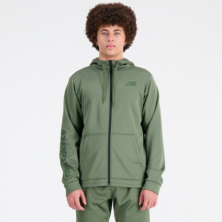 ニューバランス Tenacity フリースフルジップフーディジャケット MJ23020-DGK メンズ